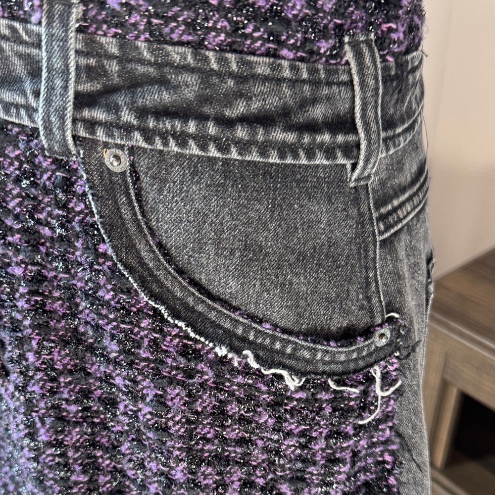 Diesel Black and Purple Tweed Dress - Picture 7 of 10